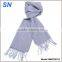 Fringed solid wool Pashmina Scarf