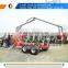 log trailers with grapple, hydraulic log crane