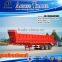 Paraguay Style Three Axles 70CBM Back Dump Trailer