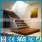 invisible single stringer stair for floating wood staircase