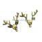 Factory direct selling gold plated zinc alloy Christmas jewelry deer head brooch