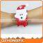 Factory Hot Selling Santa Claus Snowman Christmas gifts slap bands for kids