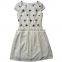 Guangzhou wholesale price  new design simple summer chiffon white dress girl