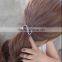 Korean Fashion Hair Accessories 8 Knot Word Full Crystal Gold & Silver Elastic Ponytail Holder Hair Ring Hair Clip Accessories
