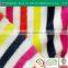 Changshu wholesale Winter pajamas Knitted stripe coral fleece fabric for garment