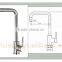 YL02323 new design single handle brass kitchen mixer
