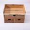 Bamboo Desk Organizer Storage Box MakeUp Case