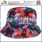 custom printed wholesale bucket hats/blank jean cool bucket hats/ tie dyed flag funny floral bucket hats