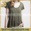 fancy high quality cheap plain v neck t shirts,v neck t shirt wholesale for women t shirts