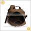 Khaki china custom casual outdoor canvas 40l backpack school bags