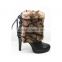 Rubber outsole safety boots russia winter boots for women