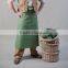 Vintage and high quality half waist aprons in cotton canvas , waist apron with pockets , long waist apron, custom waist apron