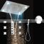 5 way hot cold water shower mixer set multi function rain and waterfall led shower kits with body jets