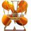 Luxurious Gold 4 bladed self powered wood burner stove fan