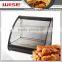 Top Performance Electric Black Mirror Steel Hot Food Warmer Display Showcase as Commercial Kitchen Equipment