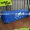 Vivid High Impact Printed Banner Washable Easy Install Polyester Square Table Cloth