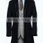Fashion Style Black Custom Made Long Uniform Overcoat