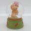 Funny bear for wedding decor handmade snow globe