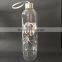 borosilicate fruit juice bottle glass water bottle 1 litre custom printed logo