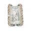 golden metal and golden crystal clutch bag ladies clutch evening bag stone party bag (88161A-SG)