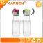 Custom brand 400ml clear gym plastic water bottle