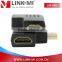 LINK-MI LM-H90 Full HD Video HDMI Male to Female Video Connector Adapter