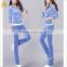 Wholesale custom women velour tracksuit