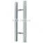 DH-077 H shape pulls handle glass doors handle, sliding shower round door handles, double sided metal Door Handle
