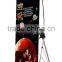 Economic black metal bridge banner stand for advertising