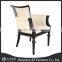 France Classical style1 seater sofa, fabric Inclined leather arm dining chair