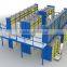 Warehouse multi tier steel platform