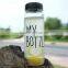 500ml Water Cup Transparent My Bottle / lemon juice bottle / plastic water bottle