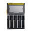 Best price 4 slots Nitecore D4 Li-Ion battery charger Nitecore charger Nitecore D4 LCD charger nitecore 4 bay charger