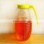 1.5L Clear Glass Water Jug Bottle With Plastic Handle Lid