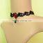 The female pop Fashion Lace Choker Necklace Ruby clavicle chain false collar jewelry wholesale