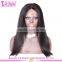 Top quality Brazilian Virgin 18 Inches Human Hair Wig Lace Front Large Stock Natural Black Middle Part Wigs