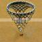 15*20mm 925 sterling silver antiqued silver vintage style oval bezel ring base blank supplies DIY findings 1223067