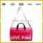 Best Lovely pink color handbag travel shouder messenger bag with handle