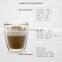 high borosilicate double wall coffee cups wholesale for 250ml