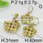 Powell Wholesale Popular China Suppliers Dubai Gold Jewelry Earring Jewelry Set