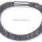 20 mixed color mesh stardust bracelet , magnet clasp bracelet mesh bracelet for woman