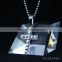 High quality 316 stainless steel cross pendant necklace for men, fashion wholesale chain necklace with cross pendant