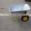Heavy duty construction wheel for wheelbarrow