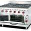 Restaurant Hotel 8 burner gas range with oven,commercial gas range definition(ZQW-889-8)