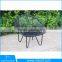 Unique Iron peacock chair flat wicker garden chair