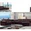 Bisini L Shape Genuine Leather Sofa, L Shape Sofa with Recliner, Modern Recliner Home Sofa Furniture