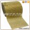 decorative glossy gold grosgrain mesh sequin ribbon