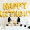 Kids birthday golden party banner decorations