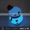 New product cartoon snowman shape ibastek bluetooth speaker with LED light