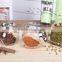 6oz Eco-friendly Cheap Clear Glass Spice Jar with Screw Top Lid
